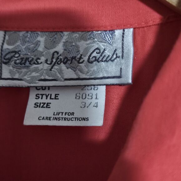 Vintage 90s Paris Sport‎ Club Pleated Collared Button Front Romper With Belt - Picture 2 of 5